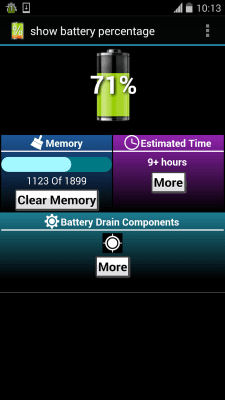 Скриншот приложения show battery percentage - №2