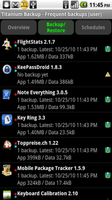 Скриншот приложения Titanium Backup (root) - №1