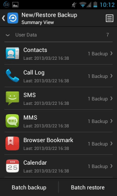 Скриншот приложения GO Backup Pro - №2