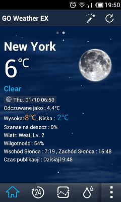Скриншот приложения Polish Language GOWeatherEX - №2