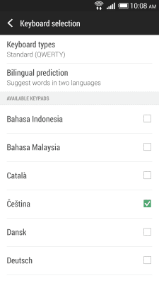 Скриншот приложения HTC Sense Input-CS - №2