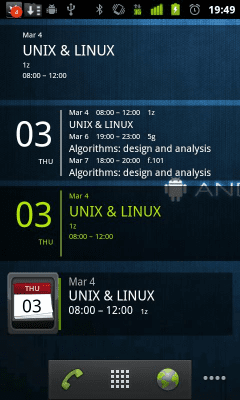 Скриншот приложения MYCOLORSCREEN Simple Calendar Widget - №2