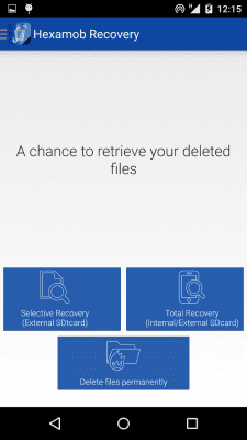 Скриншот приложения Hexamob Recovery Lite *ROOT* - №2