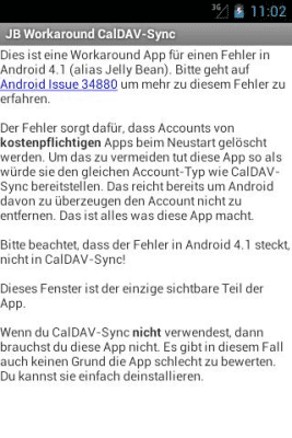 Скриншот приложения JB Workaround CalDAV-Sync - №2