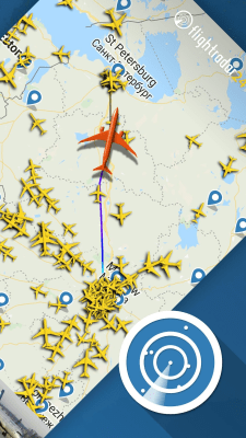 Скриншот приложения Flightradar24 Free - №2