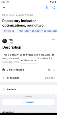 Скриншот приложения GitHub - №2