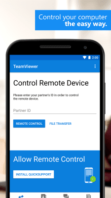 Скриншот приложения TeamViewer-удалённый доступ Android - №2