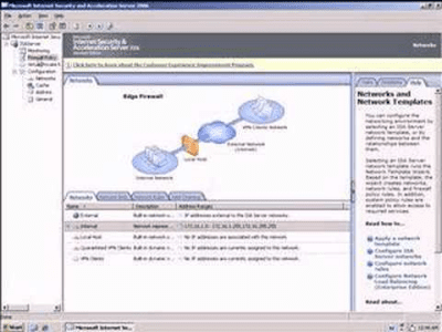 Скриншот приложения Internet Security and Acceleration (ISA) Server 2006 - №1