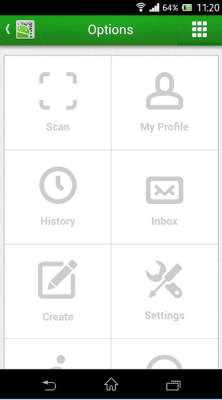 Скриншот приложения QR Droid Private - №2