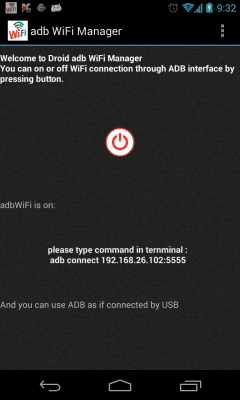 Скриншот приложения Droid ADB WIFI Manager - №2
