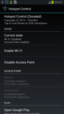 Скриншот приложения Hotspot Control - №2