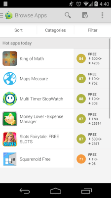 Скриншот приложения AppBrain App Market - №2