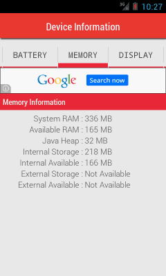 Скриншот приложения My Device Info - №2