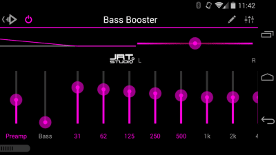 Скриншот приложения Rocket Player Dark Pink Theme - №2