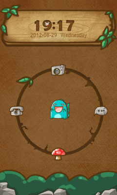 Скриншот приложения Monster GO Locker Theme - №2