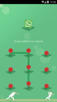 Скриншот приложения AppLock Theme - Cricket - №2
