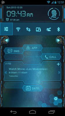 Скриншот приложения EVA Toucher Theme GO Launcher - №2