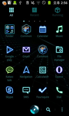 Скриншот приложения Cyber GOLauncher EX Theme - №2
