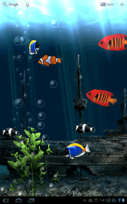 Скриншот приложения Aquarium Free Live Wallpaper - №2