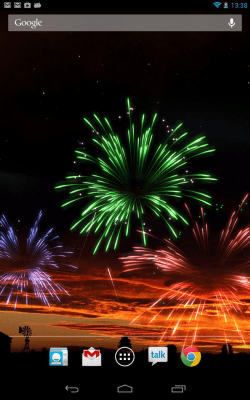 Скриншот приложения KF Fireworks Live Wallpaper - №2