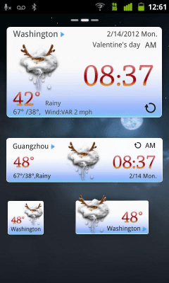 Скриншот приложения Christmas Theme GOWeatherEX - №2