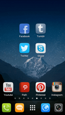 Скриншот приложения GO Launcher EX UI5.0 theme - №2