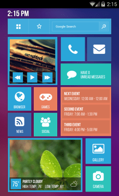 Скриншот приложения MYCOLORSCREEN Tile UI Theme - №2