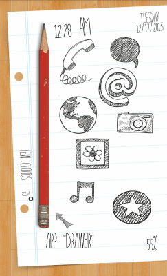 Скриншот приложения MYCOLORSCREEN Doodle Theme - №2