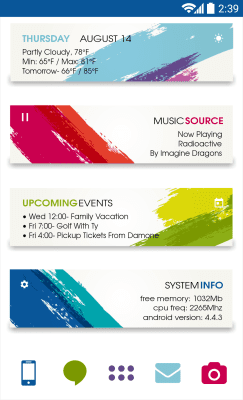 Скриншот приложения MYCOLORSCREEN Brush Strokes Theme - №2