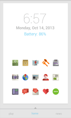 Скриншот приложения MYCOLORSCREEN White Card UI Theme - №2