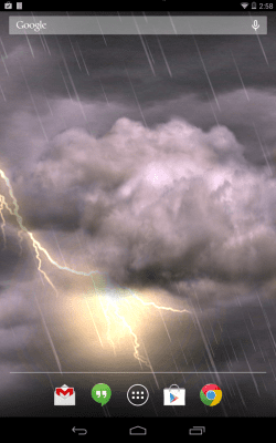 Скриншот приложения Thunderstorm Free Wallpaper - №2