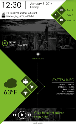 Скриншот приложения MYCOLORSCREEN Quick Info Theme - №2