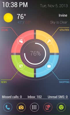 Скриншот приложения MYCOLORSCREEN PIE UI Theme - №2