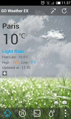 Скриншот приложения Default Dynamic1.0 GOWeatherEX - №2