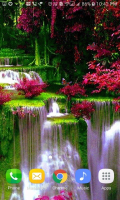 Скриншот приложения Waterfall Flowers LWP - №2