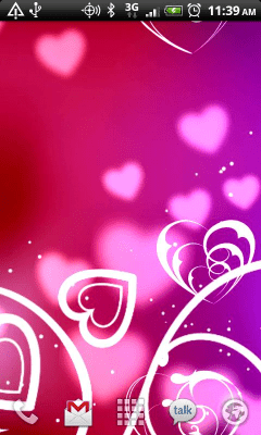 Скриншот приложения KF Hearts Live Wallpaper - №2