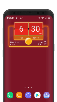 Скриншот приложения 3D Flip Clock Theme Pack 05 - №2