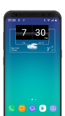 Скриншот приложения 3D Flip Clock Theme Pack 06 - №2