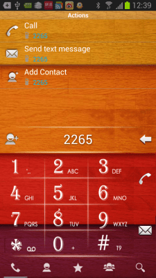 Скриншот приложения RocketDial Wood2nd Theme - №2