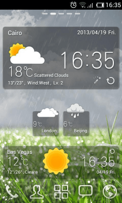 Скриншот приложения BlackTransparent GO Widget - №2