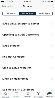 Скриншот приложения SUSE to Go - №2
