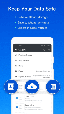 Скриншот приложения CamCard Free - Business Card Reader - №2
