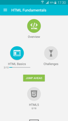 Скриншот приложения Учим HTML - №1