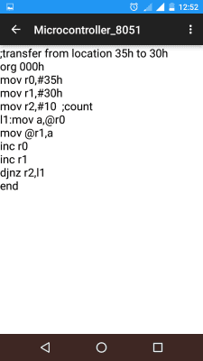 Скриншот приложения Microcontroller 8051 - №2