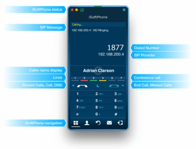 Скриншот приложения iSoftPhone - №2