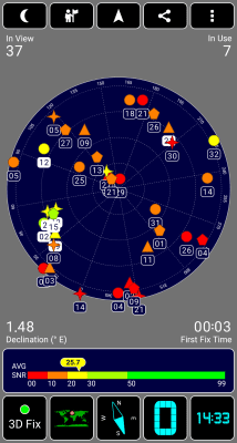 Скриншот приложения GPS Test - №2