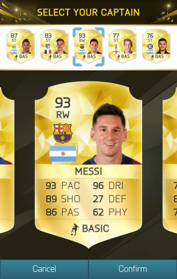 Скриншот приложения EA SPORTS FIFA 16 Companion - №2