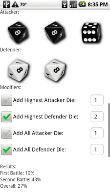 Скриншот приложения Risk Odds Calculator - №2