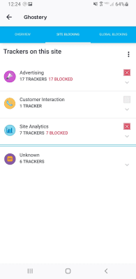 Скриншот приложения Ghostery Privacy Browser - №2