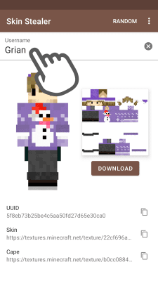 Скриншот приложения Skin Stealer for Minecraft - №2